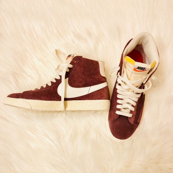 nike blazer purple suede